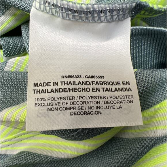 NIKE GOLF Tour Performance Dri-Fit Polo Shirt Logo Striped Green Mens Size M - Picture 11 of 11